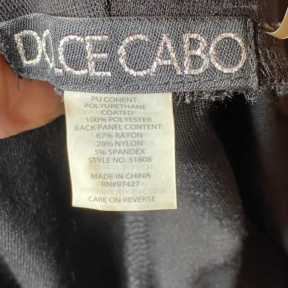 Dolce Cabo black faux leather leggings - Picture 3 of 12
